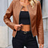 DAMEN BIKERJACKE MIT RUNDHALSAUSSCHNITT | MODISCH